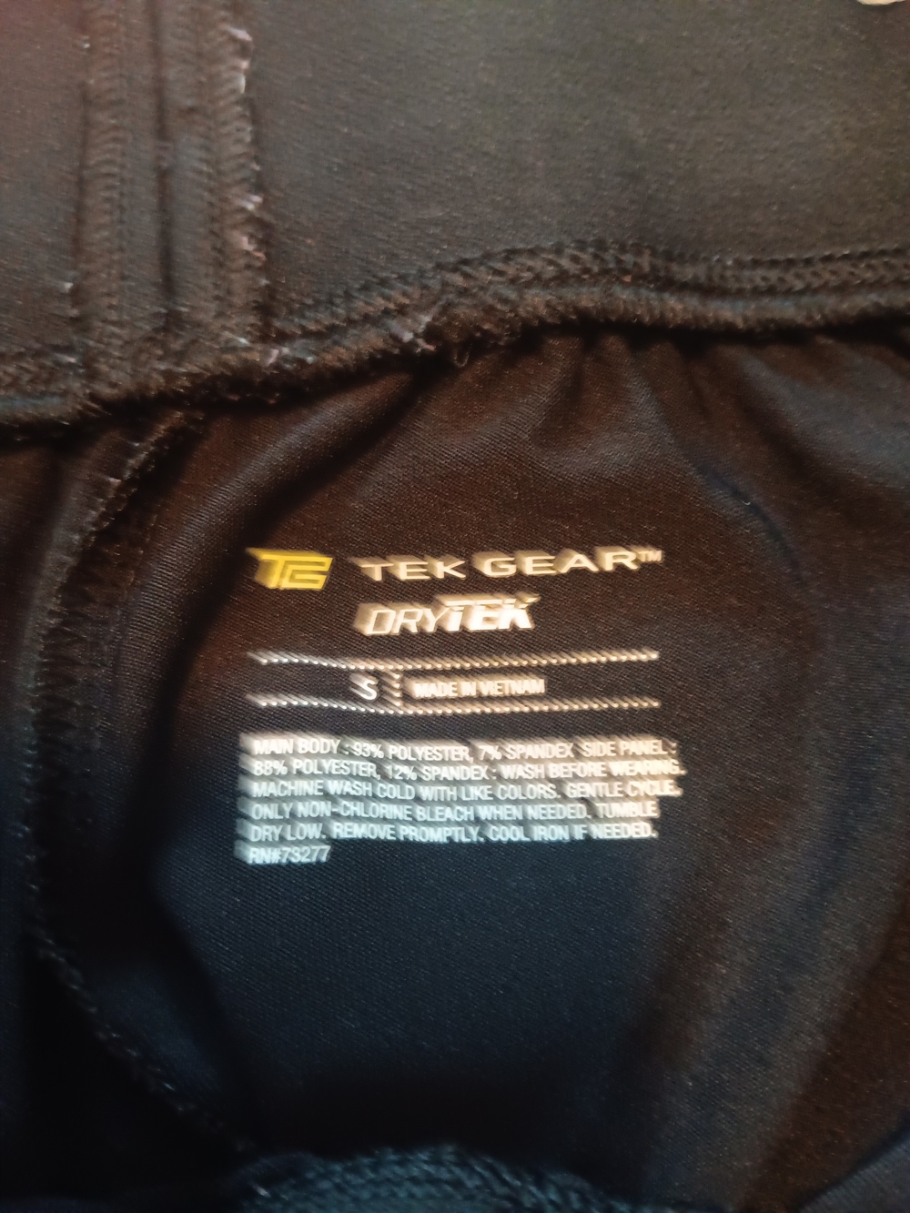 Tek Gear Black Women's DryTek Athletic Drawcord Running Shorts Small Activewear - Picture 5 of 5
